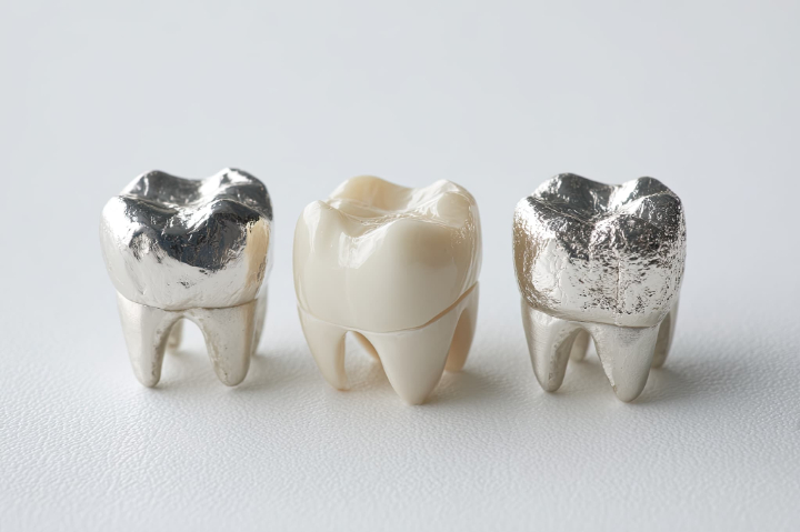 銀歯を白い歯に換えるイメージ