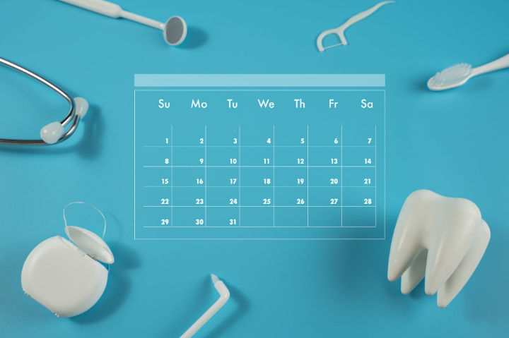 歯を長く使い続けるために適切なデンタルケアと定期歯科検診を受けるイメージ