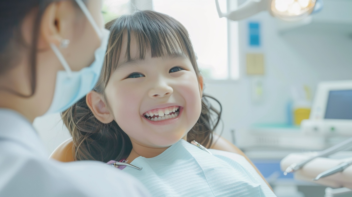 健康的な歯の子ども